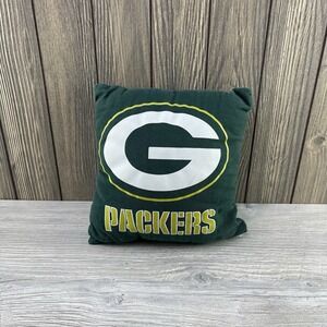 Vintage 90s NFL Green Bay Packers Throw Pillow 9" X 9"